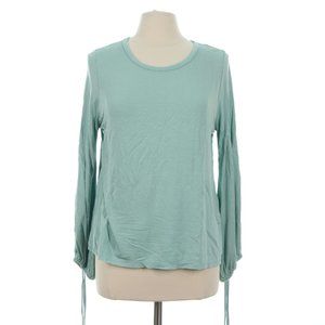 Don't Ask Why Women's Green Soft Lounge Long Sleeve Shirt Top